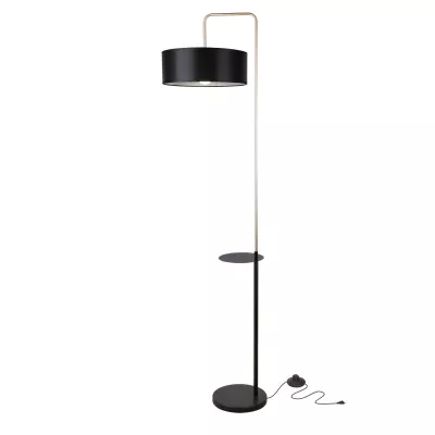 Stojacia moderná lampa IMPACT - 1xE27, 40W, čierna / zlatá