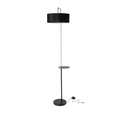 Stojacia moderná lampa IMPACT - 1xE27, 40W, čierna / zlatá