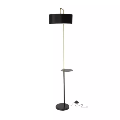 Stojacia moderná lampa IMPACT - 1xE27, 40W, čierna / zlatá