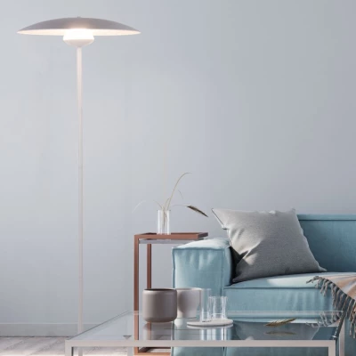 Stojacia LED lampa v škandinávskom štýle LUND - 16W, 3000K (teplá biela), biela
