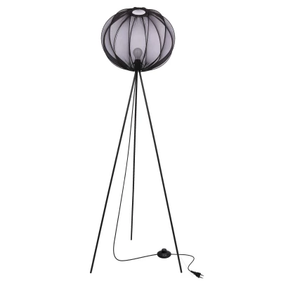 Dizajnová stojacia lampa MELLOW - 1xE27, 40W, čierna