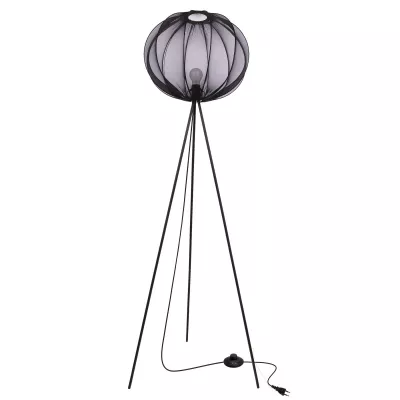 Dizajnová stojacia lampa MELLOW - 1xE27, 40W, čierna