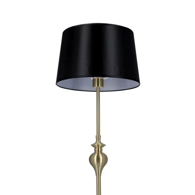 Moderná stojacia lampa PRIMA - 1xE27, 60W, zlatá / čierna