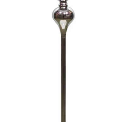 Moderná stojacia lampa PRIMA - 1xE27, 60W, chrómovaná / strieborná