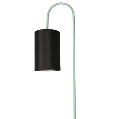 Stojacia dizajnová lampa RAVELLO - 1xE14, 40W, čierna / zelená
