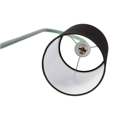 Stojacia dizajnová lampa RAVELLO - 1xE14, 40W, čierna / zelená