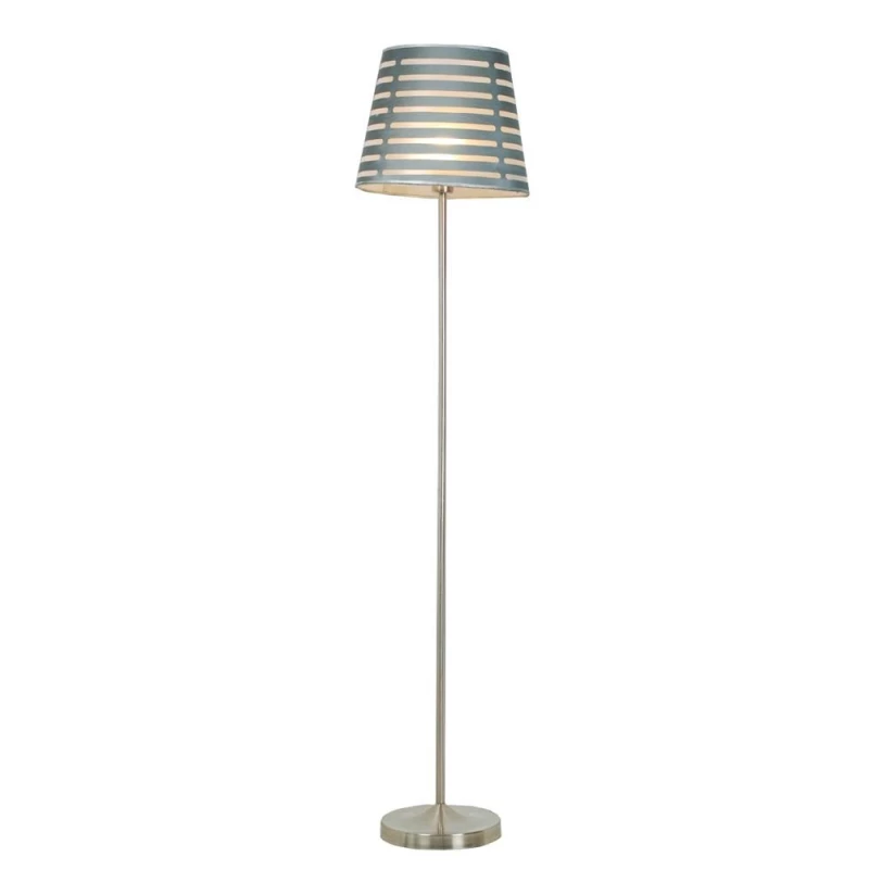 Moderná stojacia lampa SEGIN - 1xE27, 60W, strieborná / šedá