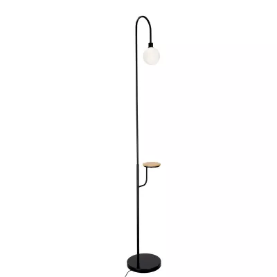 Stojacia škandinávska lampa VANITY - 1xG9, 40W, čierna / biela