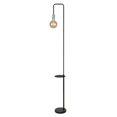 Stojacia industriálna lampa VIPER - 1xE27, 40W, čierna / zelená
