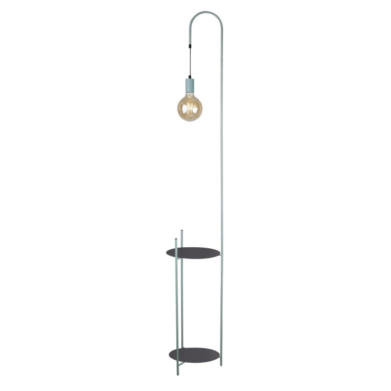 Dizajnová stojacia lampa WALK - 1xE27, 40W, čierna / zelená