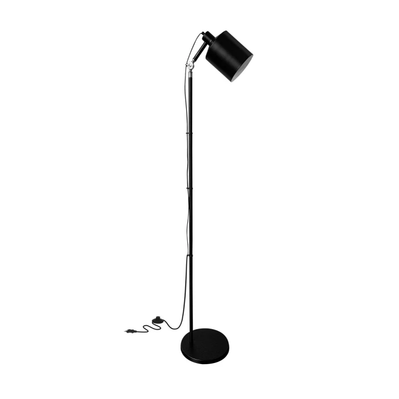 Stojacia industriálna lampa ZANA - 1xE27, 60W, čierna