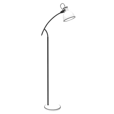 Stojacia moderná lampa ZUMBA - 1xE27, 40W, biela / čierna
