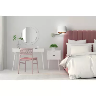 Čítacia nástenná lampa s vypínačom ALEXIA - 1xE14, 40W, chrómovaná / biela