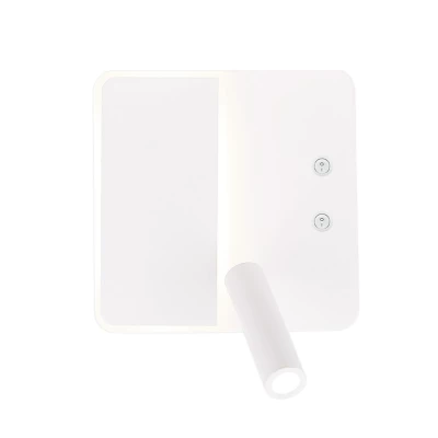 Nástenné moderné LED osvetlenie ALMA - 6W+3W, 4000K (denná biela), biele