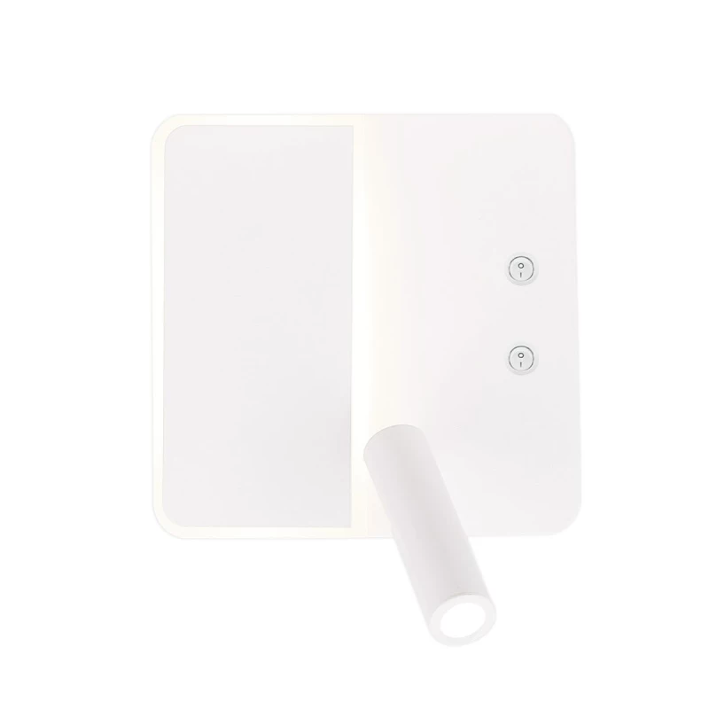 Nástenné moderné LED osvetlenie ALMA - 6W+3W, 4000K (denná biela), biele
