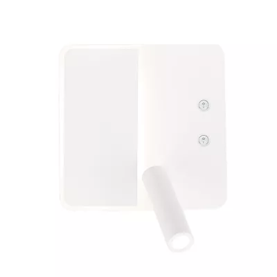 Nástenné moderné LED osvetlenie ALMA - 6W+3W, 4000K (denná biela), biele