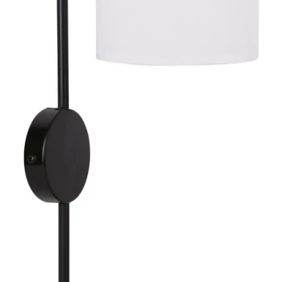 Moderné nástenné osvetlenie s podstavcom ALPINE - 1xE14, 40W, čierne / biele