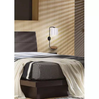 Moderné nástenné osvetlenie s podstavcom ALPINE - 1xE14, 40W, čierne / biele