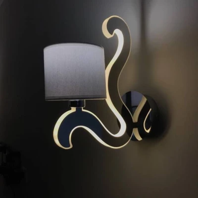 Moderná nástenná lampa AMBROSIA - 1xE14, 40W + LED 6W, 2800K (teplá biela), chrómovaná