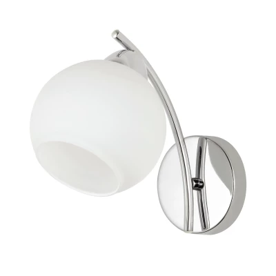 Moderné nástenné osvetlenie AMOS - 1xE27, 40W, chrómované / biele