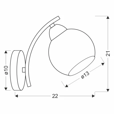 Moderné nástenné osvetlenie AMOS - 1xE27, 40W, chrómované / biele