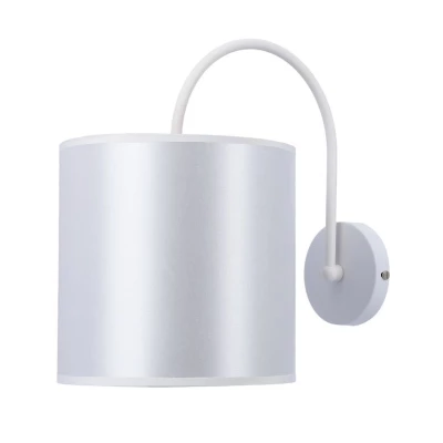 Nástenná moderná lampa ATLANTA - 1xE27, 40W, biela / zlatá