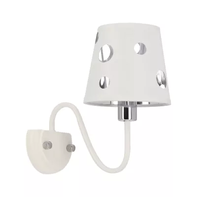 Moderná nástenná lampa BATLEY - 1xE14, 60W, biela