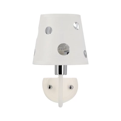 Moderná nástenná lampa BATLEY - 1xE14, 60W, biela