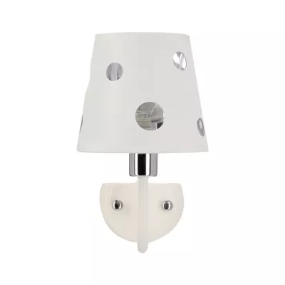 Moderná nástenná lampa BATLEY - 1xE14, 60W, biela
