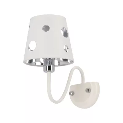 Moderná nástenná lampa BATLEY - 1xE14, 60W, biela