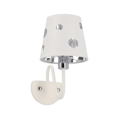 Moderná nástenná lampa BATLEY - 1xE14, 60W, biela