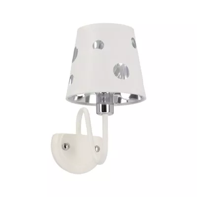 Moderná nástenná lampa BATLEY - 1xE14, 60W, biela