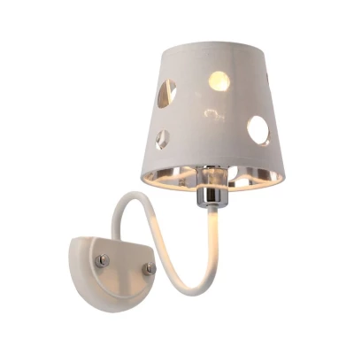 Moderná nástenná lampa BATLEY - 1xE14, 60W, biela