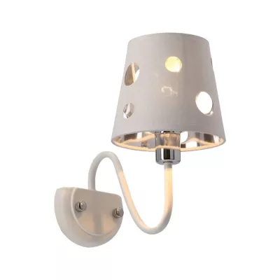 Moderná nástenná lampa BATLEY - 1xE14, 60W, biela