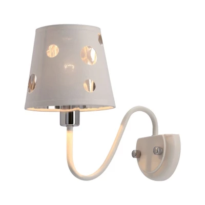 Moderná nástenná lampa BATLEY - 1xE14, 60W, biela