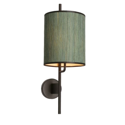 Moderná nástenná lampa BENDI - 1xE27, 40W, čierna / zelená