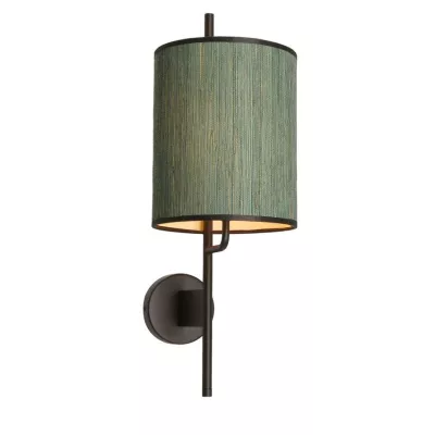 Moderná nástenná lampa BENDI - 1xE27, 40W, čierna / zelená