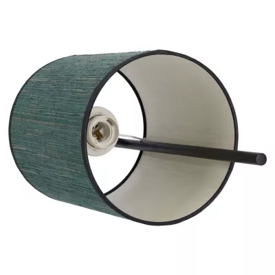 Moderná nástenná lampa BENDI - 1xE27, 40W, čierna / zelená