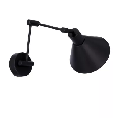 Nástenná flexibilná lampa na čítanie COPENHAGEN - 1xE14, 40W, čierna / zlatá