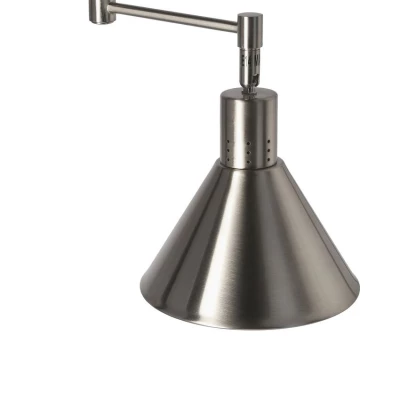 Nástenná flexibilná lampa na čítanie COPENHAGEN - 1xE14, 40W, strieborná
