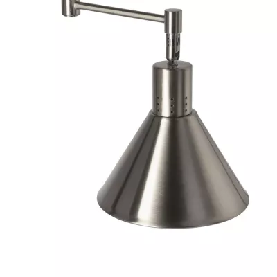 Nástenná flexibilná lampa na čítanie COPENHAGEN - 1xE14, 40W, strieborná