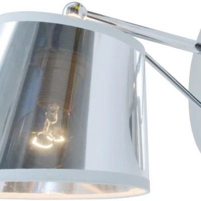 Nástenná moderná lampa CORTEZ - 1xE14, 40W, chrómovaná