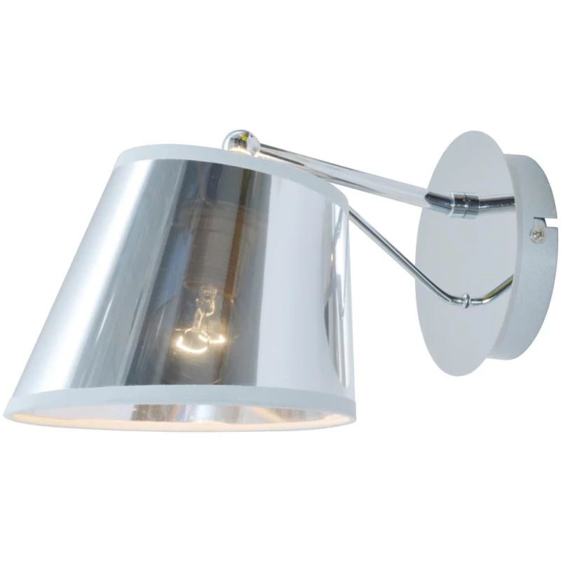 Nástenná moderná lampa CORTEZ - 1xE14, 40W, chrómovaná