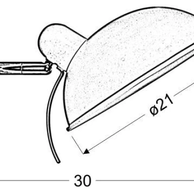 Nástenná flexibilná lampa DURIO - 1xE14, 40W, čierna