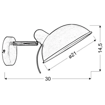 Nástenná flexibilná lampa DURIO - 1xE14, 40W, čierna