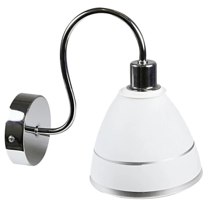 Moderné nástenné osvetlenie ELF - 1xE14, 40W, chrómované / biele