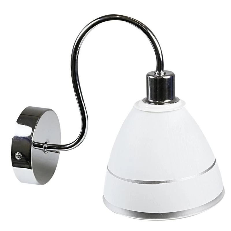 Moderné nástenné osvetlenie ELF - 1xE14, 40W, chrómované / biele