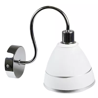 Moderné nástenné osvetlenie ELF - 1xE14, 40W, chrómované / biele