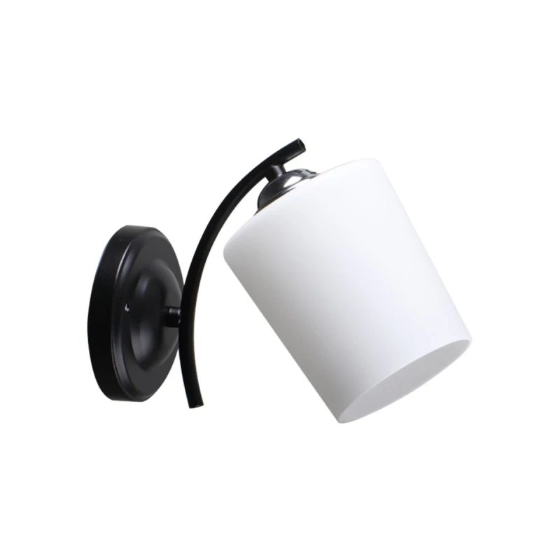 Moderné nástenné osvetlenie ESNYR - 1xE27, 40W, chrómované / čierne / biele