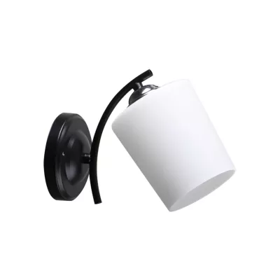 Moderné nástenné osvetlenie ESNYR - 1xE27, 40W, chrómované / čierne / biele